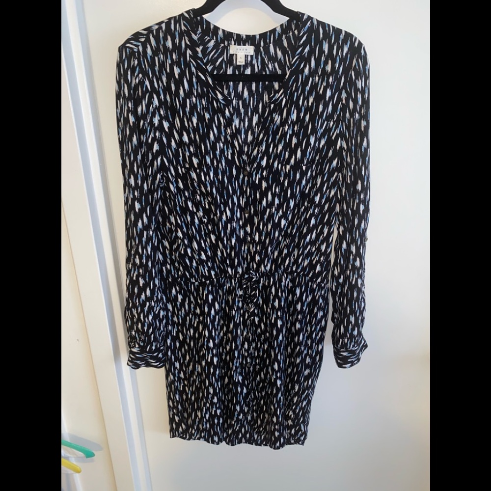 Soft Joie drawstring long sleeve midi dress